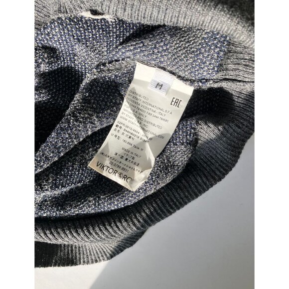 Viktor & Rolf Geometric Floral Print Knit Sweater Multi Size Medium - Picture 7 of 8